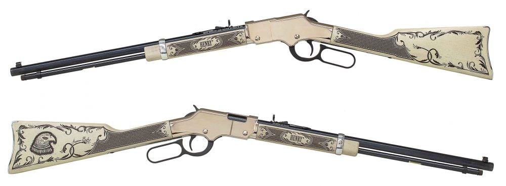 Henry Repeating Arms Golden Boy Silver American Eagle .22 LR Blue/Black Rifle