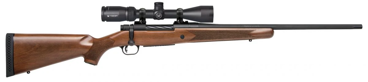 Mossberg Patriot Walnut Hunting Combo .308 Win Matte Blued Bolt Action Rifle w/ Vortex Crossfire II 3-9x40 Scope