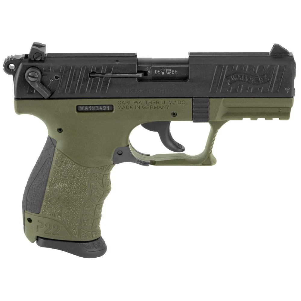 Walther P22 .22 LR Green Pistol