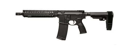 Daniel Defense MK18 RIS II Quad Rail SBA3 Brace 5.56 NATO Black Pistol